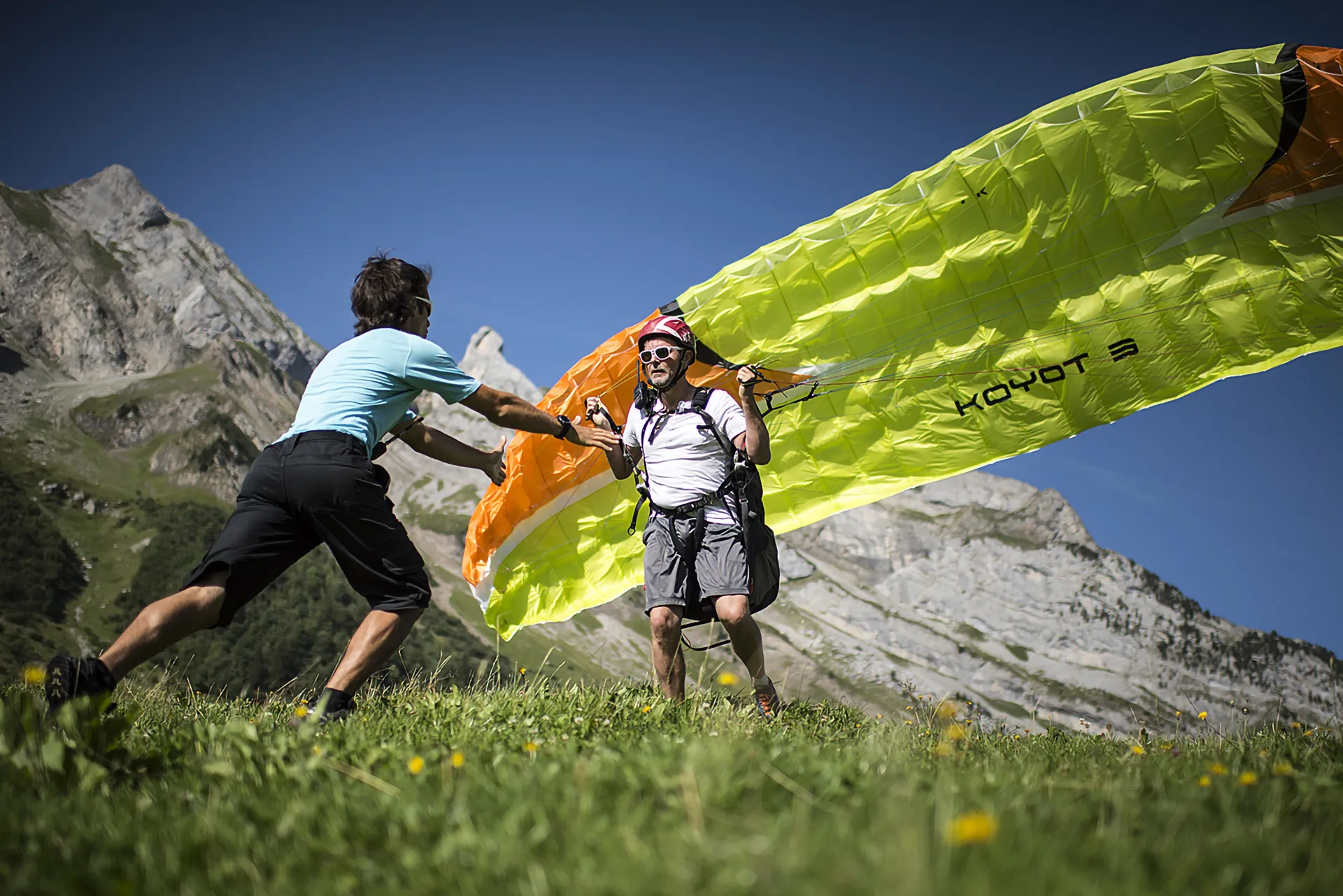 brevet de pilote initial au Grand Bornand